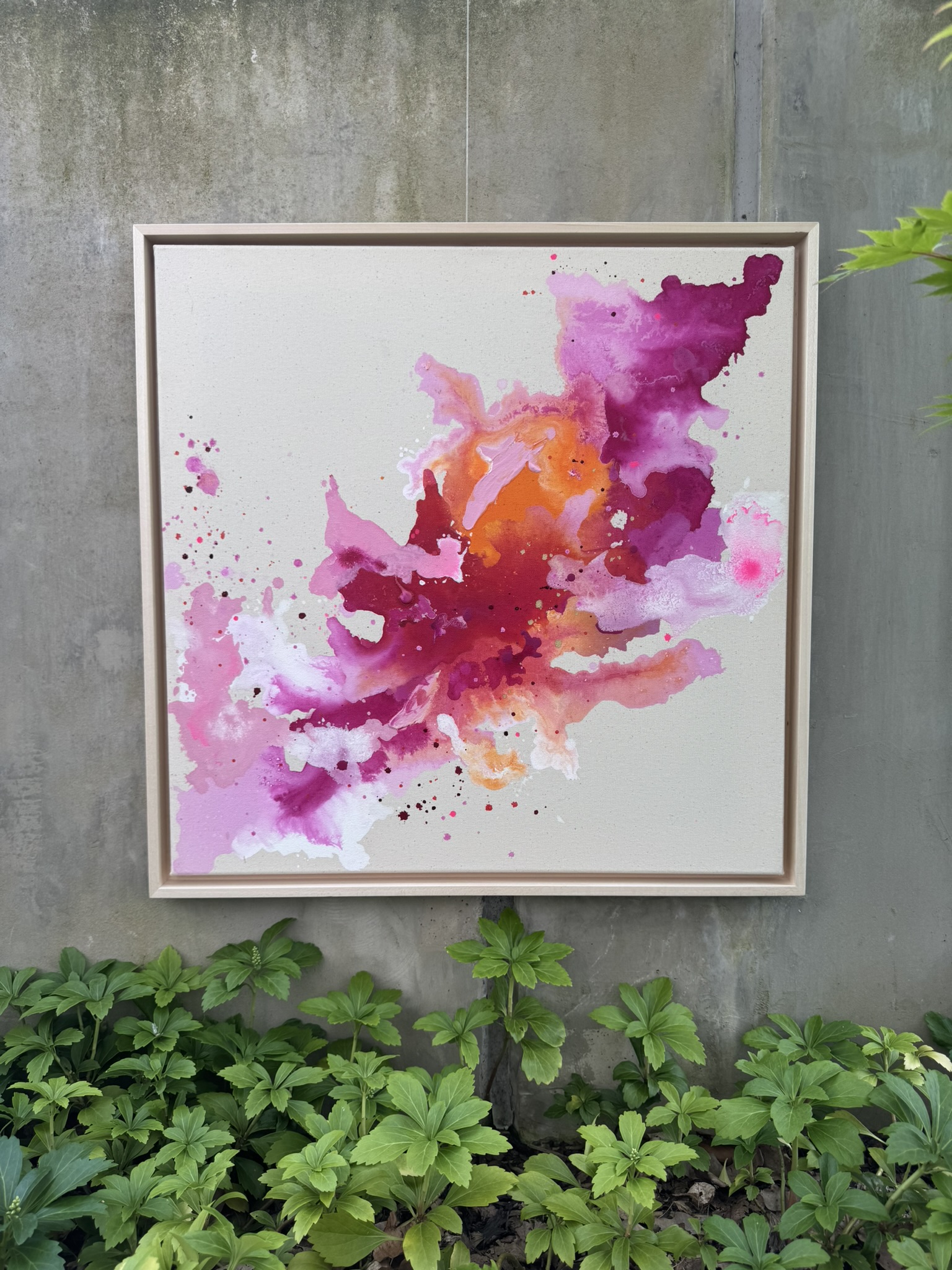 Leise Wärme, 2026, Acryl auf grundierter Leinwand